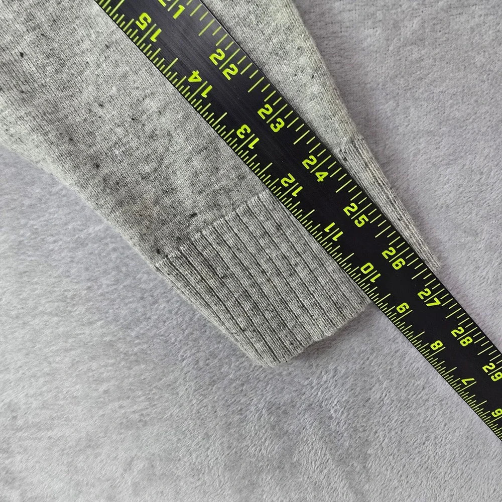 Smartwool Mens Merino Wool Blend V-Neck Sweater Gray Heather Flecked Size M